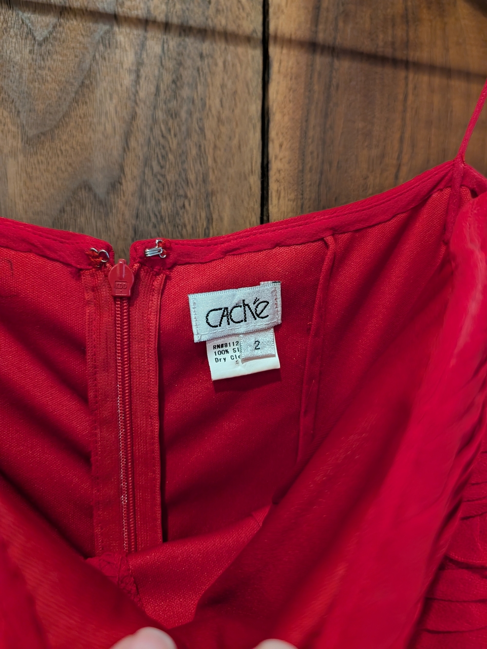 Cache Red Ruched Spaghetti Strap Mini Dress - Picture 2 of 3